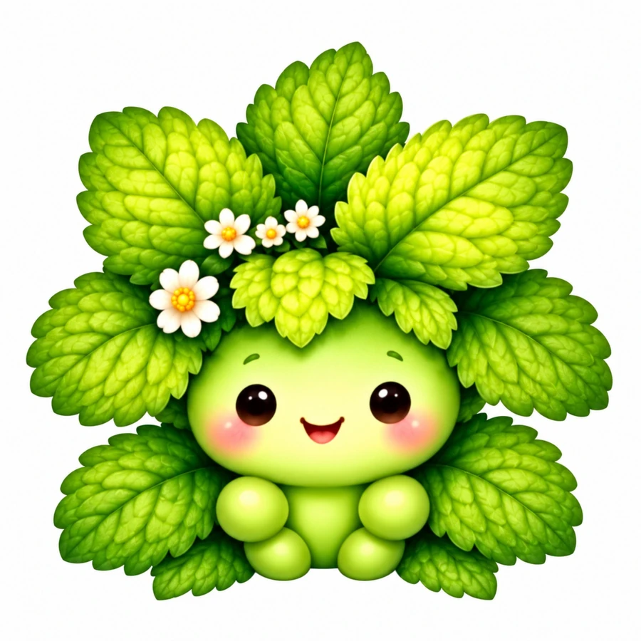 Lemon Balm herbal friend character